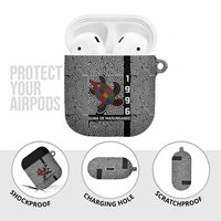 Indigenous Regions of Panama Guna de Madungandí AirPods Case with Colorful Turtle and Black White Geometric Pattern - Wonder Print Shop