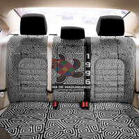 Indigenous Regions of Panama Guna de Madungandí Back Car Seat Cover with Colorful Turtle and Black White Geometric Pattern - Wonder Print Shop