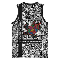 Indigenous Regions of Panama Guna de Madungandí Basketball Jersey with Colorful Turtle and Black White Geometric Pattern - Wonder Print Shop