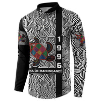 Indigenous Regions of Panama Guna de Madungandí Button Sweatshirt with Colorful Turtle and Black White Geometric Pattern - Wonder Print Shop
