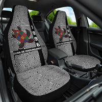 Indigenous Regions of Panama Guna de Madungandí Car Seat Cover with Colorful Turtle and Black White Geometric Pattern - Wonder Print Shop