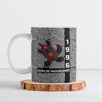 Indigenous Regions of Panama Guna de Madungandí Ceramic Mug with Colorful Turtle and Black White Geometric Pattern - Wonder Print Shop