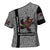 Indigenous Regions of Panama Guna de Madungandí Cross Shoulder Shirt with Colorful Turtle and Black White Geometric Pattern - Wonder Print Shop