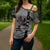 Indigenous Regions of Panama Guna de Madungandí Cross Shoulder Shirt with Colorful Turtle and Black White Geometric Pattern - Wonder Print Shop