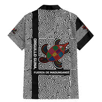 Indigenous Regions of Panama Guna de Madungandí Family Matching Mermaid Dress and Hawaiian Shirt with Colorful Turtle and Black White Geometric Pattern - Wonder Print Shop