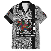 Indigenous Regions of Panama Guna de Madungandí Family Matching Off Shoulder Maxi Dress and Hawaiian Shirt with Colorful Turtle and Black White Geometric Pattern - Wonder Print Shop