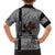 Indigenous Regions of Panama Guna de Madungandí Family Matching Short Sleeve Bodycon Dress and Hawaiian Shirt with Colorful Turtle and Black White Geometric Pattern - Wonder Print Shop