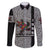 Indigenous Regions of Panama Guna de Madungandí Family Matching Short Sleeve Bodycon Dress and Hawaiian Shirt with Colorful Turtle and Black White Geometric Pattern - Wonder Print Shop