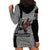Indigenous Regions of Panama Guna de Madungandí Hoodie Dress with Colorful Turtle and Black White Geometric Pattern - Wonder Print Shop