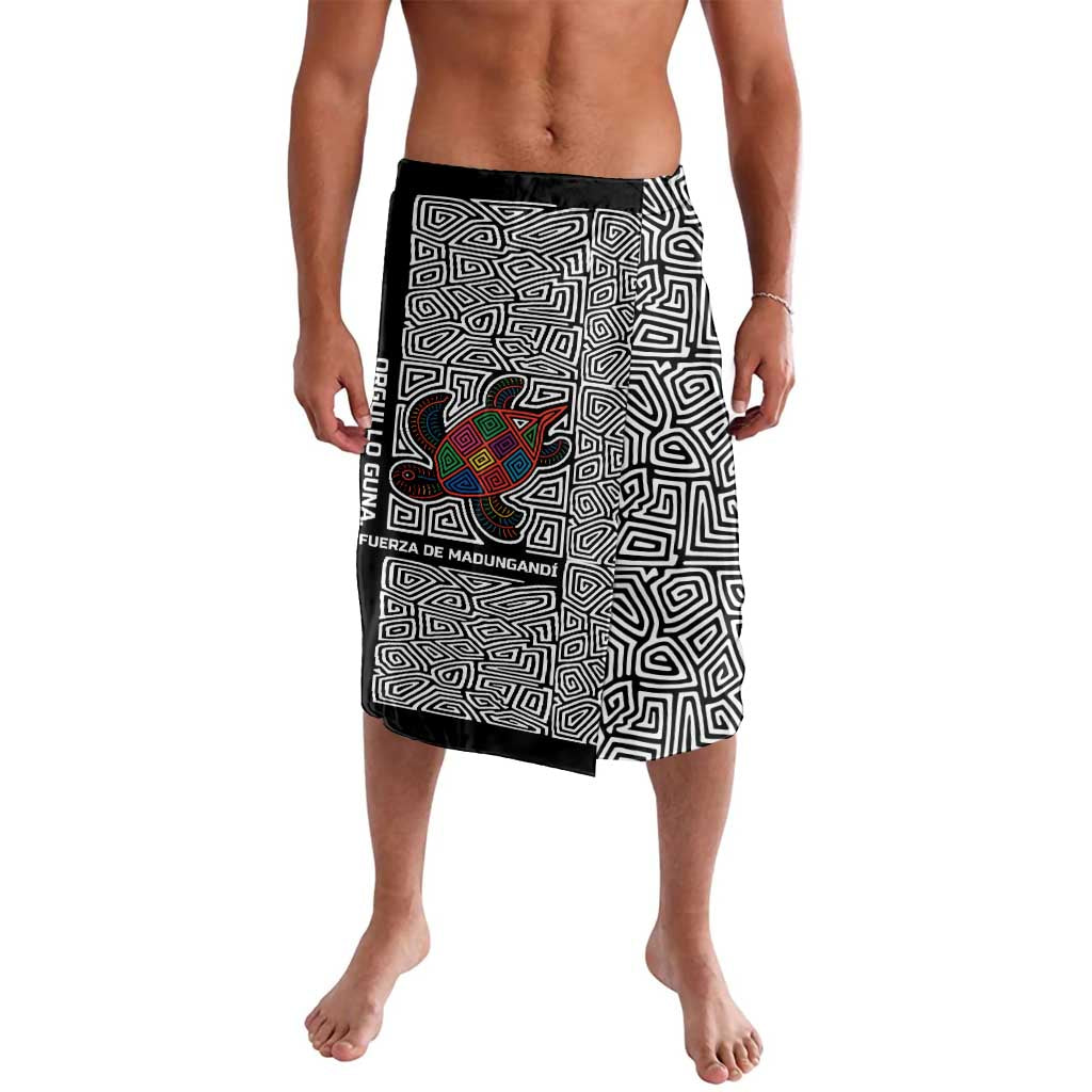 Indigenous Regions of Panama Guna de Madungandí Lavalava with Colorful Turtle and Black White Geometric Pattern - Wonder Print Shop
