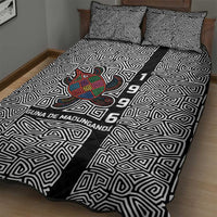 Indigenous Regions of Panama Guna de Madungandí Quilt Bed Set with Colorful Turtle and Black White Geometric Pattern - Wonder Print Shop