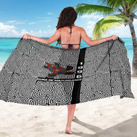 Indigenous Regions of Panama Guna de Madungandí Sarong with Colorful Turtle and Black White Geometric Pattern - Wonder Print Shop