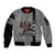 Indigenous Regions of Panama Guna de Madungandí Sleeve Zip Bomber Jacket with Colorful Turtle and Black White Geometric Pattern - Wonder Print Shop