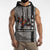 Indigenous Regions of Panama Guna de Madungandí Sleeveless Hoodie with Colorful Turtle and Black White Geometric Pattern - Wonder Print Shop