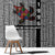 Indigenous Regions of Panama Guna de Madungandí Window Curtain with Colorful Turtle and Black White Geometric Pattern - Wonder Print Shop