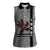 Indigenous Regions of Panama Guna de Madungandí Women Sleeveless Polo Shirt with Colorful Turtle and Black White Geometric Pattern - Wonder Print Shop