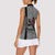Indigenous Regions of Panama Guna de Madungandí Women Sleeveless Polo Shirt with Colorful Turtle and Black White Geometric Pattern - Wonder Print Shop