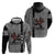 Indigenous Regions of Panama Guna de Madungandí Zip Hoodie with Colorful Turtle and Black White Geometric Pattern - Wonder Print Shop
