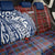 Indigenous Regions of Panama Guna de Wargandí Back Car Seat Cover with Tribal Pattern and Blue White Nature and People - Wonder Print Shop