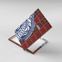 Indigenous Regions of Panama Guna de Wargandí Canvas Wall Art with Tribal Pattern and Blue White Nature and People - Wonder Print Shop