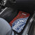 Indigenous Regions of Panama Guna de Wargandí Car Mats with Tribal Pattern and Blue White Nature and People - Wonder Print Shop