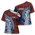Indigenous Regions of Panama Guna de Wargandí Cross Shoulder Shirt with Tribal Pattern and Blue White Nature and People - Wonder Print Shop
