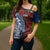 Indigenous Regions of Panama Guna de Wargandí Cross Shoulder Shirt with Tribal Pattern and Blue White Nature and People - Wonder Print Shop