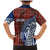 Indigenous Regions of Panama Guna de Wargandí Family Matching Mermaid Dress and Hawaiian Shirt with Tribal Pattern and Blue White Nature and People - Wonder Print Shop