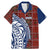 Indigenous Regions of Panama Guna de Wargandí Family Matching Mermaid Dress and Hawaiian Shirt with Tribal Pattern and Blue White Nature and People - Wonder Print Shop