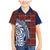 Indigenous Regions of Panama Guna de Wargandí Family Matching Mermaid Dress and Hawaiian Shirt with Tribal Pattern and Blue White Nature and People - Wonder Print Shop