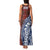 Indigenous Regions of Panama Guna de Wargandí Family Matching Tank Maxi Dress and Hawaiian Shirt with Tribal Pattern and Blue White Nature and People - Wonder Print Shop