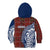 Indigenous Regions of Panama Guna de Wargandí Kid Hoodie with Tribal Pattern and Blue White Nature and People - Wonder Print Shop