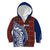 Indigenous Regions of Panama Guna de Wargandí Kid Hoodie with Tribal Pattern and Blue White Nature and People - Wonder Print Shop