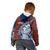Indigenous Regions of Panama Guna de Wargandí Kid Hoodie with Tribal Pattern and Blue White Nature and People - Wonder Print Shop