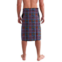 Indigenous Regions of Panama Guna de Wargandí Lavalava with Tribal Pattern and Blue White Nature and People - Wonder Print Shop