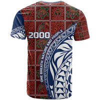 Indigenous Regions of Panama Guna de Wargandí T Shirt with Tribal Pattern and Blue White Nature and People - Wonder Print Shop