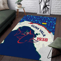 Indigenous Regions of Panama Guna Yala Area Rug with Regional Map Lobster Graphic and Coral Pattern 1938 - Wonder Print Shop