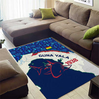 Indigenous Regions of Panama Guna Yala Area Rug with Regional Map Lobster Graphic and Coral Pattern 1938 - Wonder Print Shop