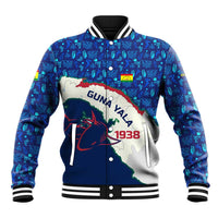 Indigenous Regions of Panama Guna Yala Baseball Jacket with Regional Map Lobster Graphic and Coral Pattern 1938 - Wonder Print Shop
