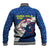 Indigenous Regions of Panama Guna Yala Baseball Jacket with Regional Map Lobster Graphic and Coral Pattern 1938 - Wonder Print Shop