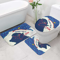 Indigenous Regions of Panama Guna Yala Bathroom Set with Regional Map Lobster Graphic and Coral Pattern 1938 - Wonder Print Shop