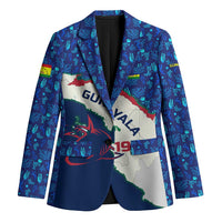 Indigenous Regions of Panama Guna Yala Blazer with Regional Map Lobster Graphic and Coral Pattern 1938 - Wonder Print Shop