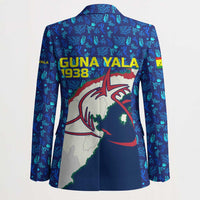 Indigenous Regions of Panama Guna Yala Blazer with Regional Map Lobster Graphic and Coral Pattern 1938 - Wonder Print Shop
