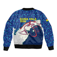 Indigenous Regions of Panama Guna Yala Bomber Jacket with Regional Map Lobster Graphic and Coral Pattern 1938 - Wonder Print Shop
