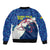 Indigenous Regions of Panama Guna Yala Bomber Jacket with Regional Map Lobster Graphic and Coral Pattern 1938 - Wonder Print Shop