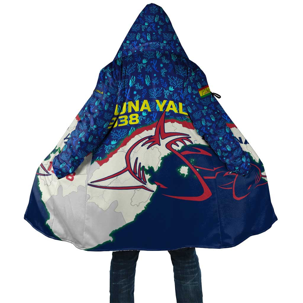 Indigenous Regions of Panama Guna Yala Cloak with Regional Map Lobster Graphic and Coral Pattern 1938 - Wonder Print Shop