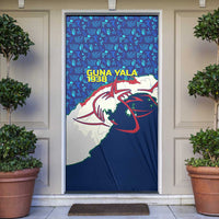 Indigenous Regions of Panama Guna Yala Door Cover with Regional Map Lobster Graphic and Coral Pattern 1938 - Wonder Print Shop