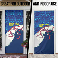 Indigenous Regions of Panama Guna Yala Door Cover with Regional Map Lobster Graphic and Coral Pattern 1938 - Wonder Print Shop