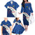 Indigenous Regions of Panama Guna Yala Family Matching Off The Shoulder Long Sleeve Dress and Hawaiian Shirt with Regional Map Lobster Graphic and Coral Pattern 1938 - Wonder Print Shop