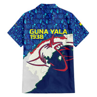 Indigenous Regions of Panama Guna Yala Family Matching Off Shoulder Maxi Dress and Hawaiian Shirt with Regional Map Lobster Graphic and Coral Pattern 1938 - Wonder Print Shop
